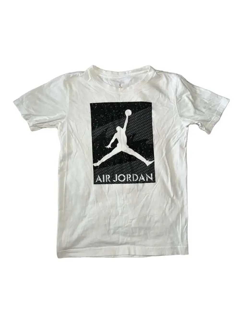 Air Jordan Jumpman Space Graphic White Short Sleeve T-Shirt Size L